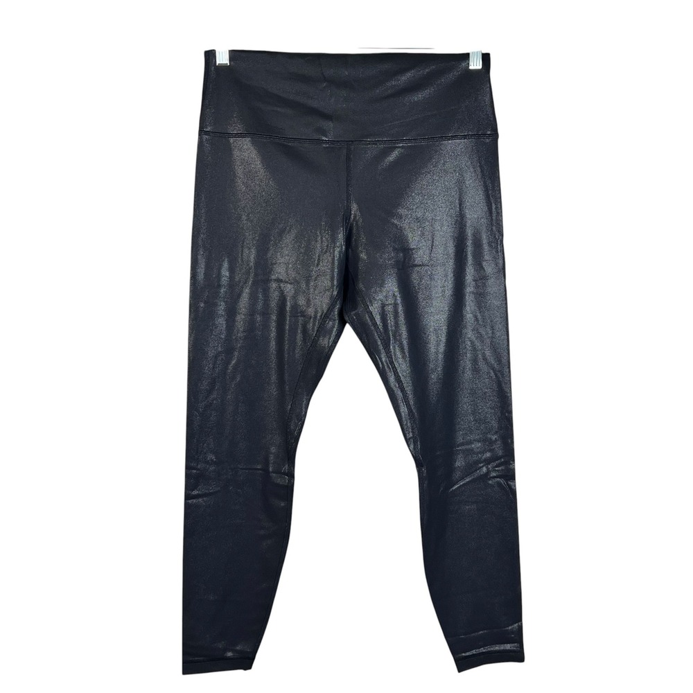 Lululemon Wunder Train High-Rise Tight 25 Black Shiny LW5FG6S 14